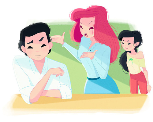 2,小美人鱼爱丽儿的妈妈生活