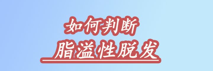 如何判断脂溢性脱发？