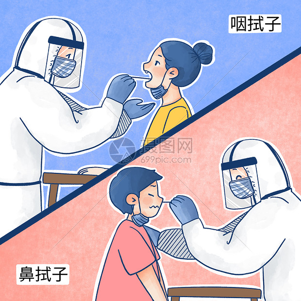 核酸检测插画图片下载-正版图片401742758-摄图网