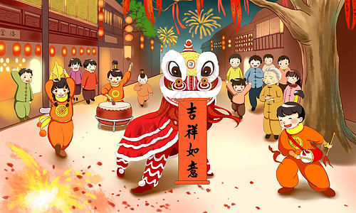 春节包饺子插画图片下载-正版图片400092077-摄图网