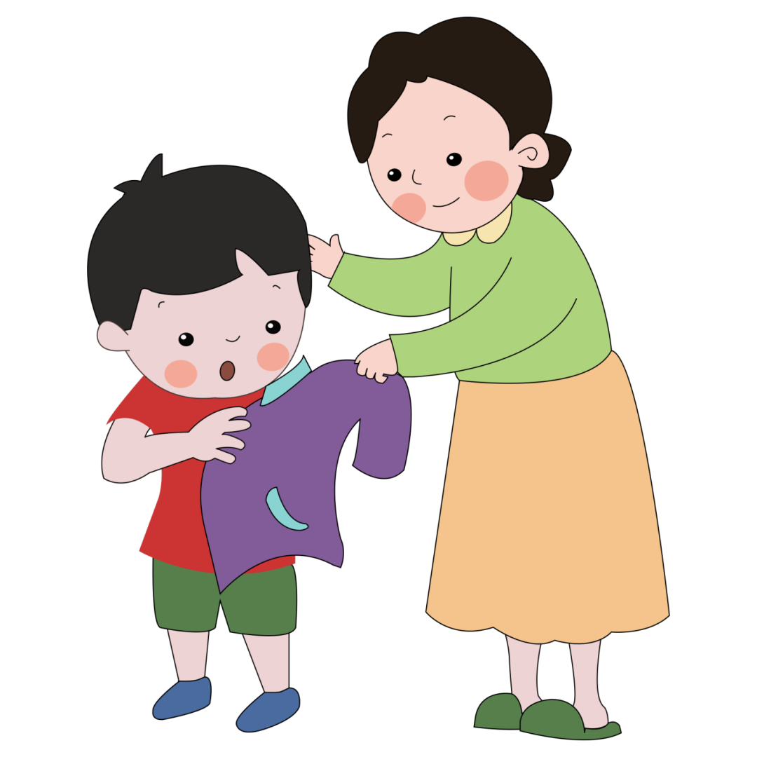 千库网_卡通妈妈给孩子穿衣服_元素编号12011510.png